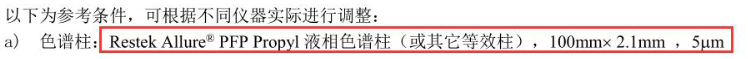 Restek Allure PFPP 9169512毒品专用液相色谱柱