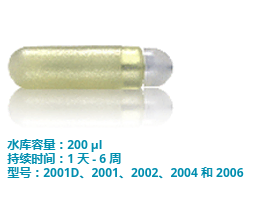 ALZET 渗透泵：3 种尺寸，12 种型号