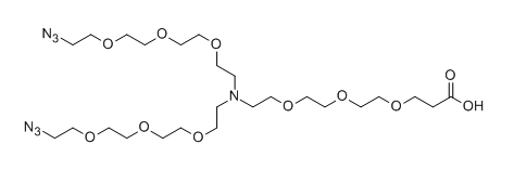 单分散PEG——N-(acid-PEG3)-N-bis(PEG3-azide)简介